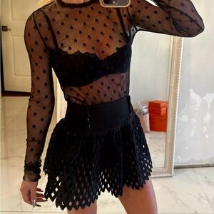 ALAÏA Vintage Polka Dots Bodysuit